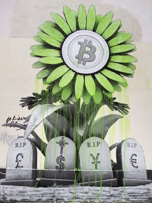 coloursxart:R.I.P Banking System by Ludo - Located in Paris,...